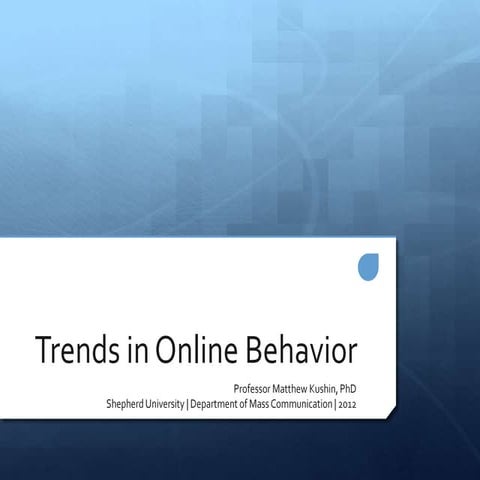 Monitoring Trends on social media: Twitter, Blogs, and Google Insights