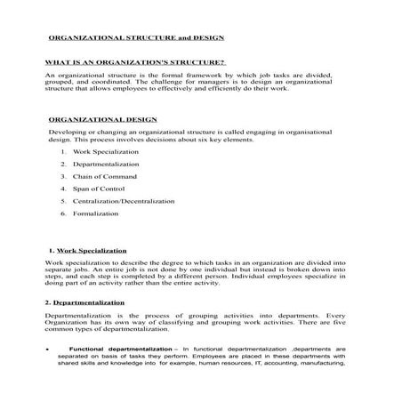 Lecture note-12-organizational-structure-and-design