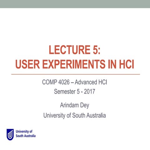 User Experiments in Human-Computer Interaction