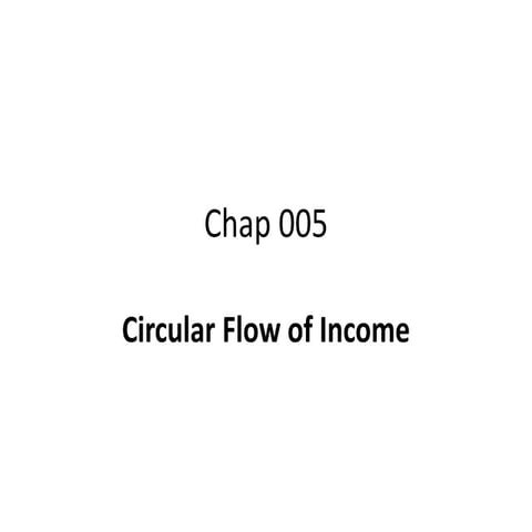 Circular Flow of Income