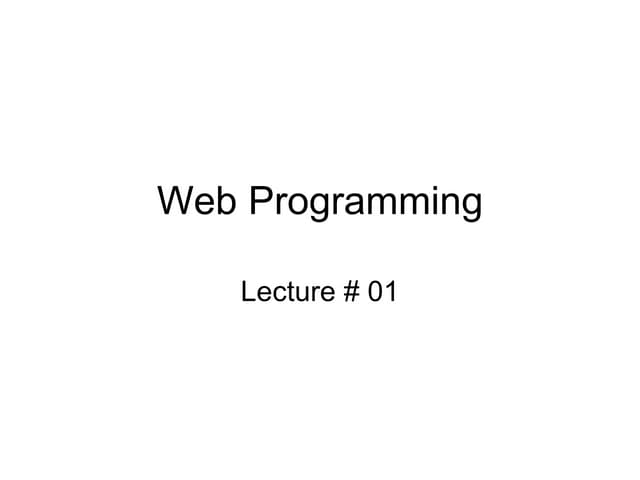 Lecture+01 | PPT