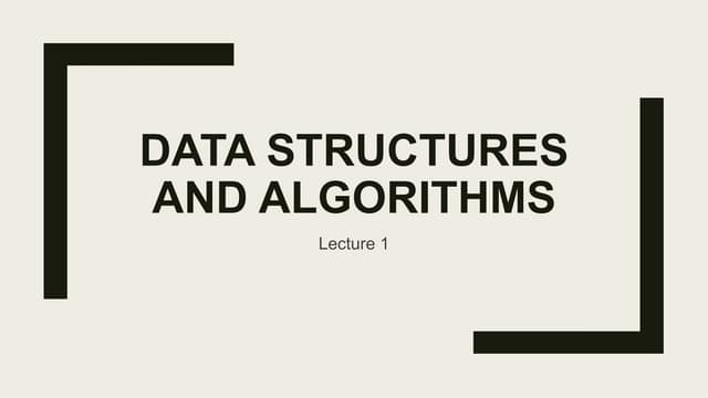 Lecture 01