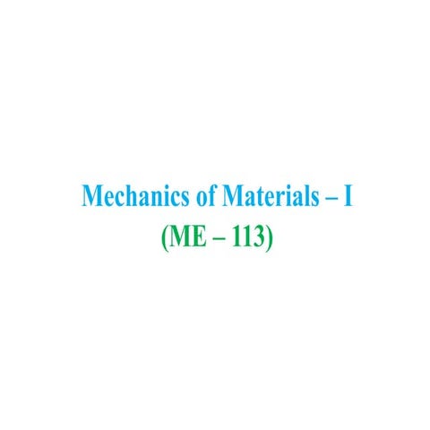 Statics and Strength of Materials Formula Sheet | PDF