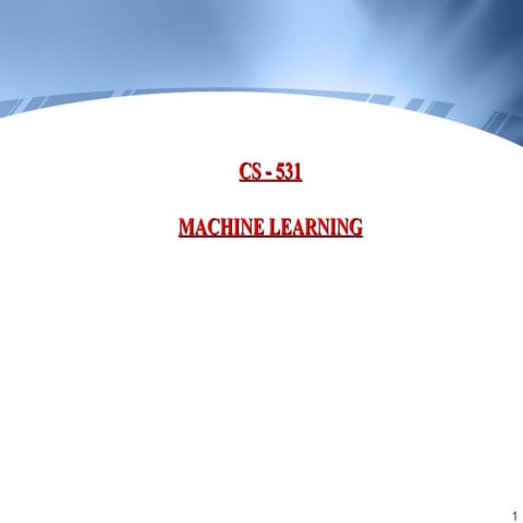 Lecture+01+-+Introduction.ppt Machine Learning for Intelligent Data | PPT