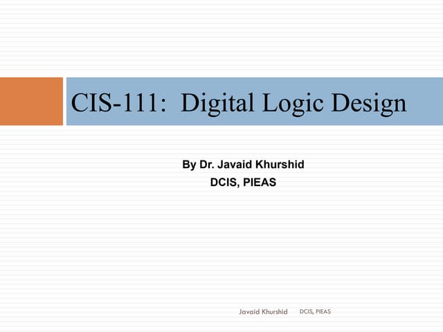 Lecture 01 dld  2018
