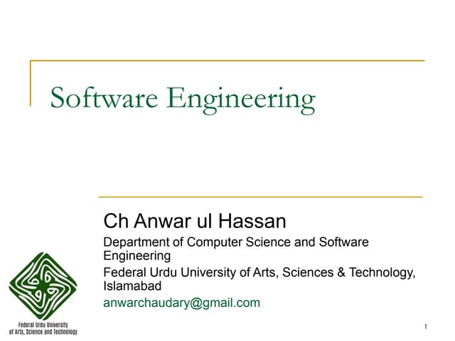 Introduction to Software Engineering