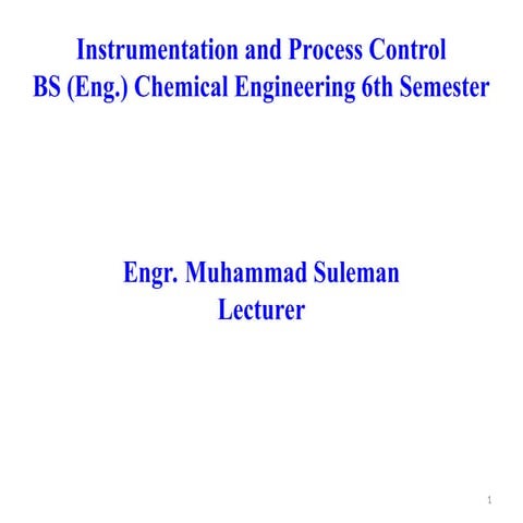 Lecture 01 IPC.ppt IPC PROCESS CONTROL BASICS