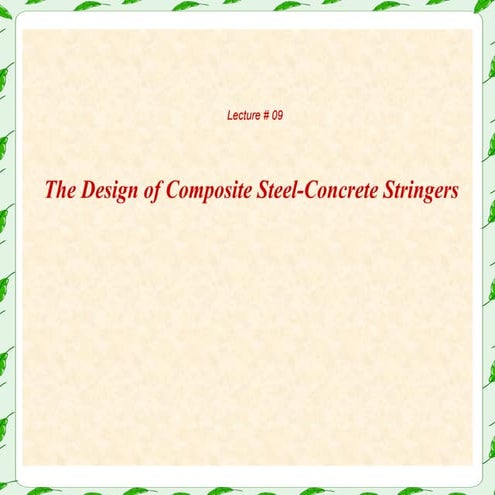 Lecture02 design of composite stringers ( Highway Engineering ) | PDF