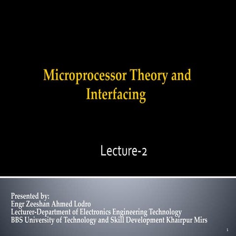 Lecture 02 Data Group of Instructions