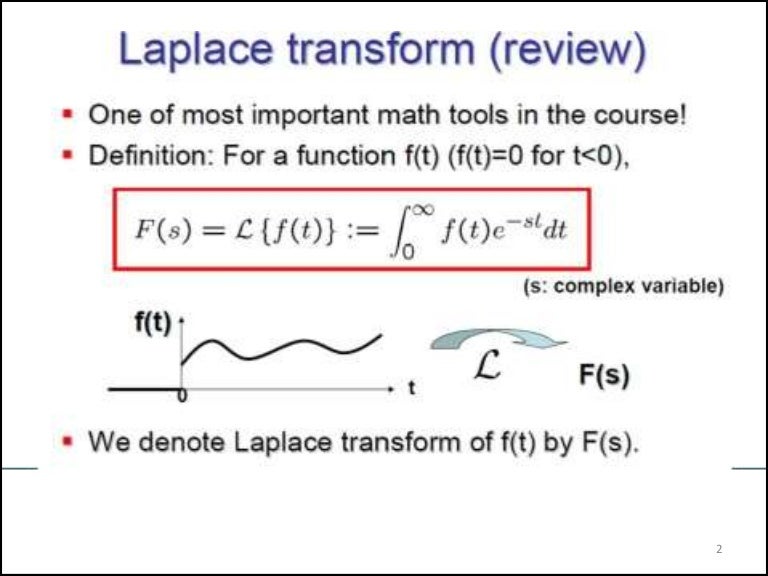 Lecture 02 laplace transformation