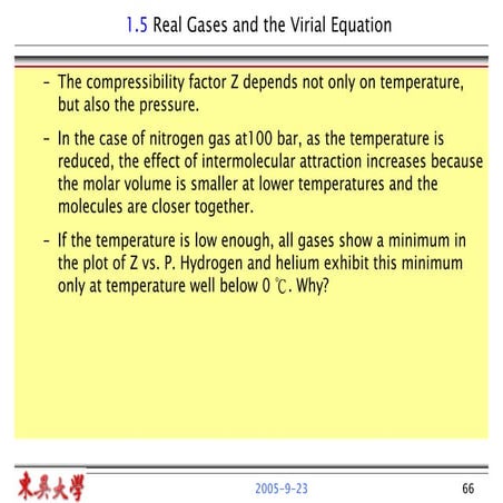 Real Gases and the Virial Equation | PDF