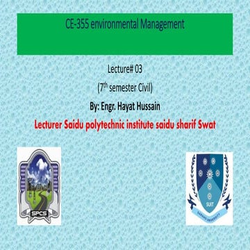 Lecture # 03  ce 355 environmental mangement-converted