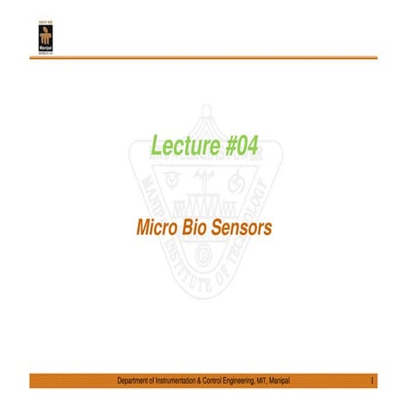 Micro Electro Mechanical Systems (MEMS) Class Materials - Lecture 04