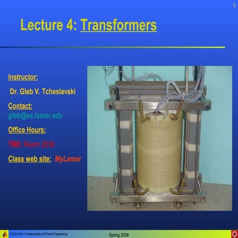 Lecture 04 transformers | PPT | Computer Networking | Computing