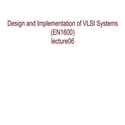 vlsi Lecture06