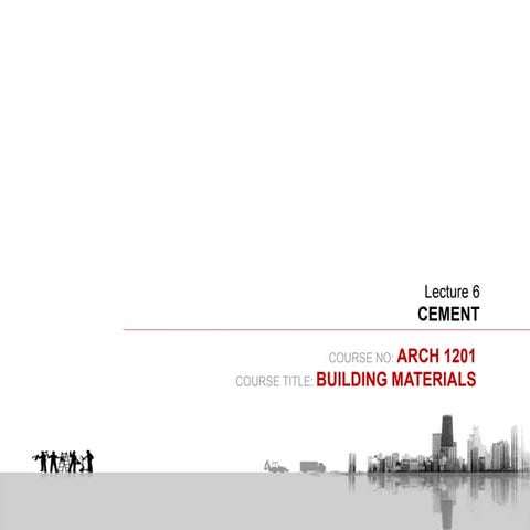Cement as Building material