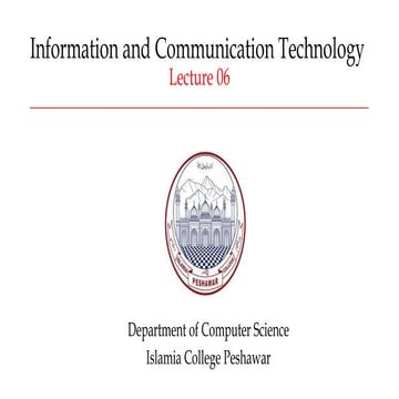 Information and communication technology | PPTX