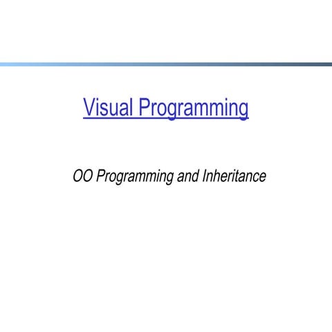 Visula C# Programming Lecture 7 | PPT