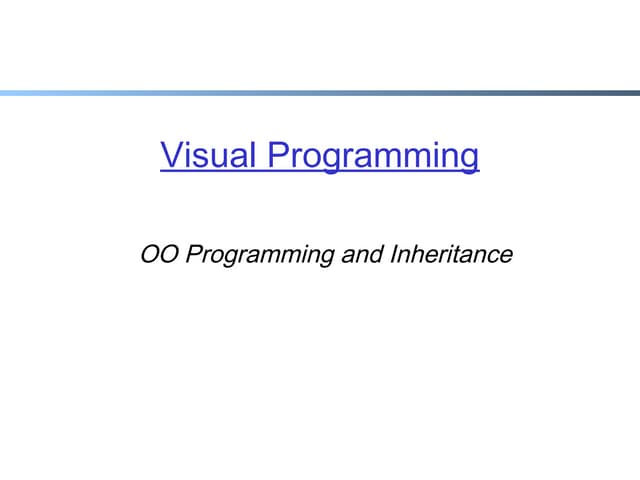 Visula C# Programming Lecture 7