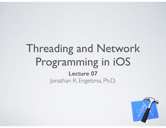 iOS Bootcamp: learning to create awesome apps on iOS using Swift (Lecture 7)