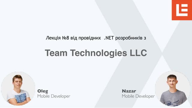 Lecture 08 Xamarin