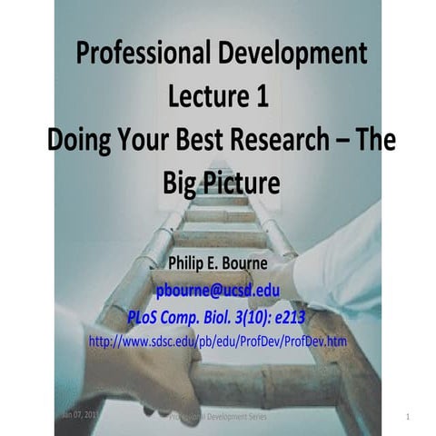 Professional Development Lecture 1 2011
