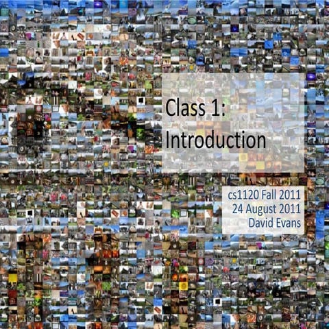 Lecture 1: Introduction