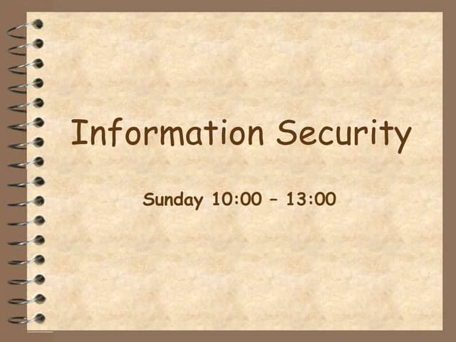 Lecture 1