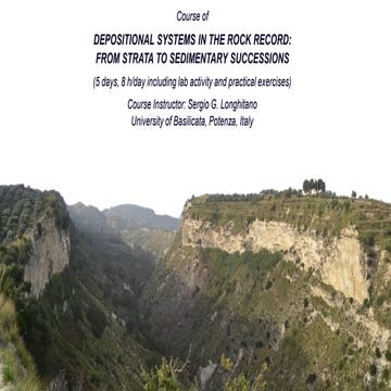 Sedimentology Lecture 1. introduction to the course