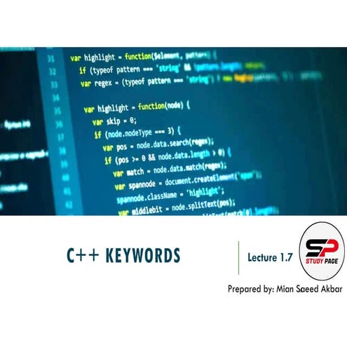 Lecture 1.7 C++ Keywords.pdf