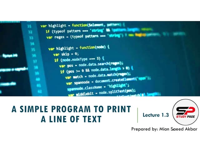 Lecture 1.3 A Simple Program to Print a Line of Text.pdf