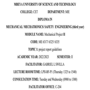 LECTURE 1. PROJECT REPORT GUIDELINES.pptx