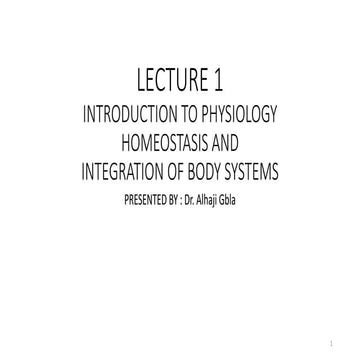LECTURE Homeostasis maintenance of internal environment 1.ppt