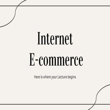 Internet Ecommerce Introduction to Internet