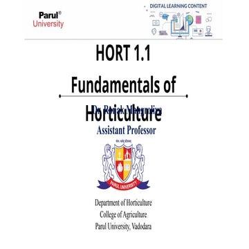 Introduction of horticulture. fundamental horticulture , b,sc agriculture