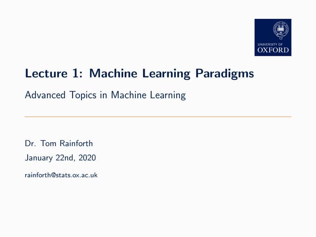Machine learning with in the python lecture for computer science