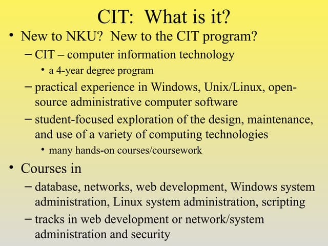communication information technology lecture series