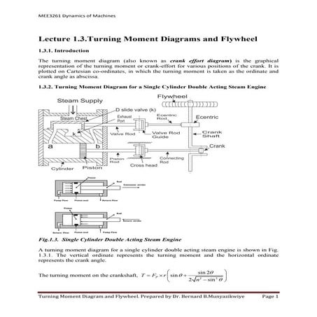 Lecture 1.3 Turning Moment  Diagram and Flywheel (Unit1).pdf