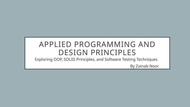 Applied Programming and Design Principles Lecture 1.pptx