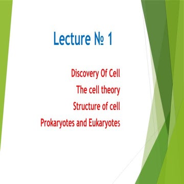 Concept of biology, cell and cell theory, prokaryotes and Eukaryotes