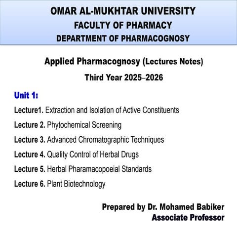 Extraction and Isolation of Active Constituents.pptx