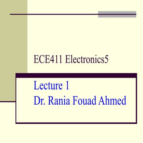 lecture1-A MOSFET, or metal-oxide-semiconductor field-effect transistor, is a...