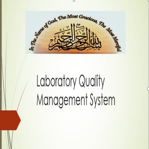 Quality control in the medical laboratory | PPT