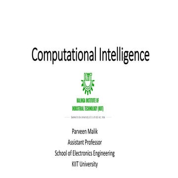 Lecture 1  computational intelligence