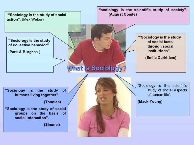 Definitions Of Sociology