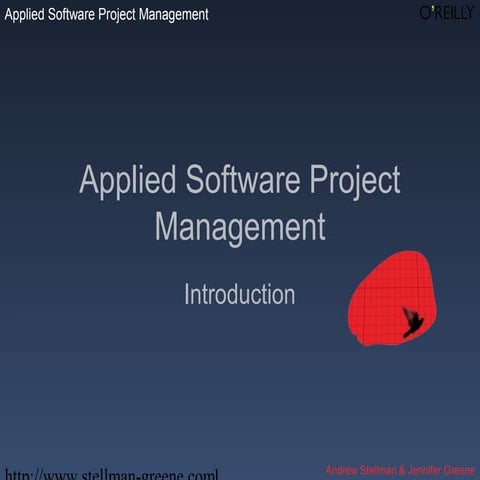Lecture 1   introduction to applied software project management