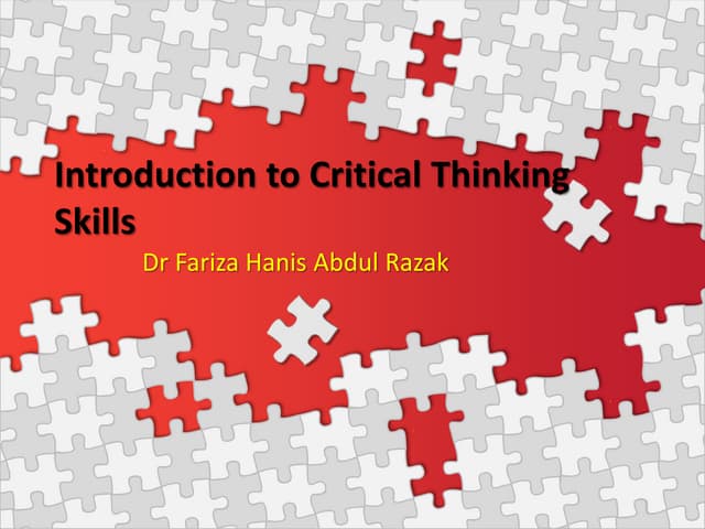 Introduction to Critical Thinking Skills