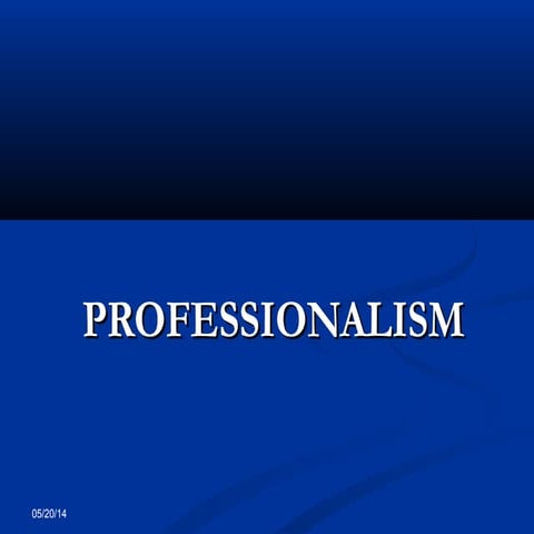 Lecture 1 prof practices