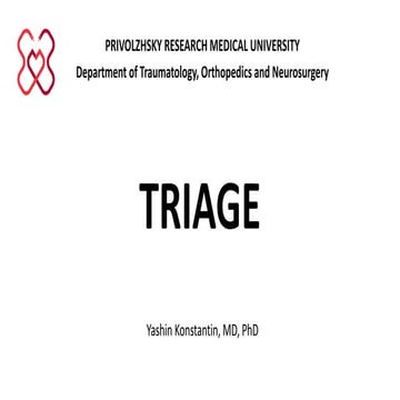 Lecture 1 - TRIAGE.pdf by PRIVOLSKY RESEARCH MEDICAL UNIVERSITY