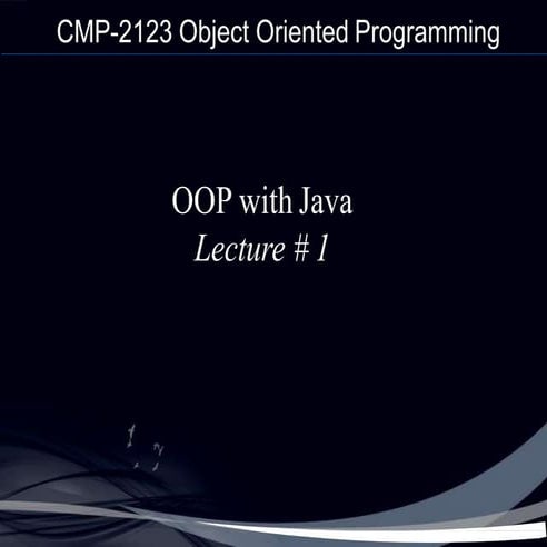 OOP with Java | PPT